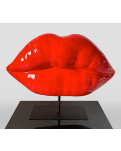 rote Lippen mit Ständer übergroß XXL